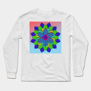 Floral Mandalas 040 (Style:14) Long Sleeve T-Shirt